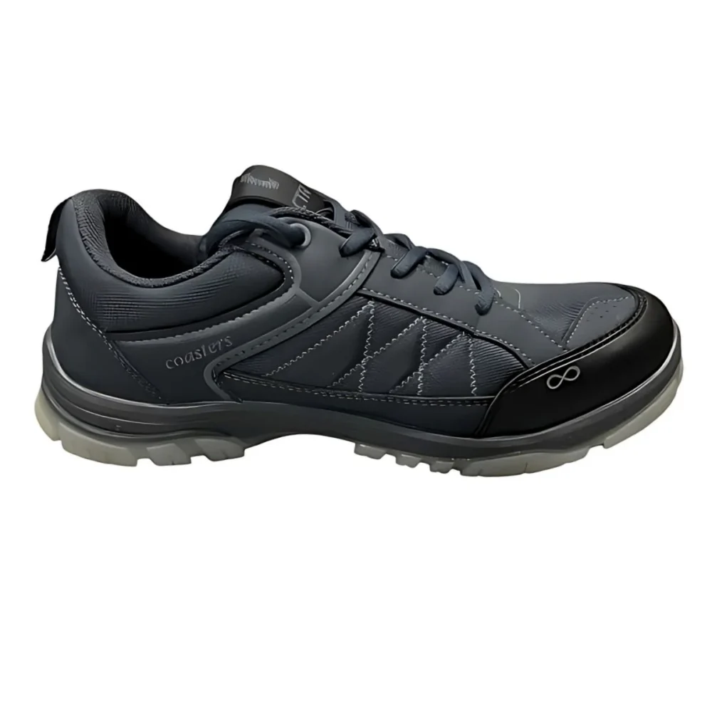 CTR Trek-1 Low Ankle Light Weight Trekking & Hiking Shoes Cement Black - Image 2