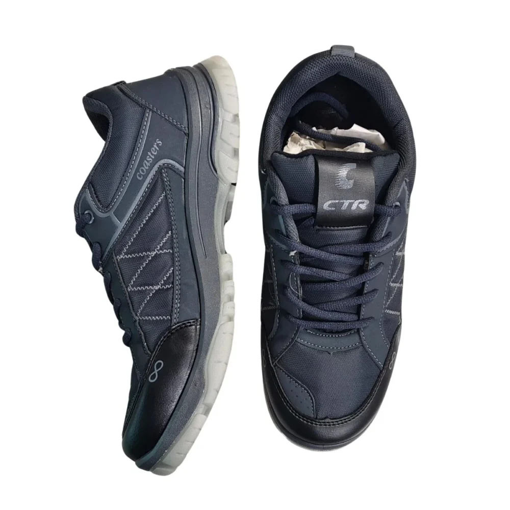 CTR Trek-1 Low Ankle Light Weight Trekking & Hiking Shoes Cement Black - Image 4