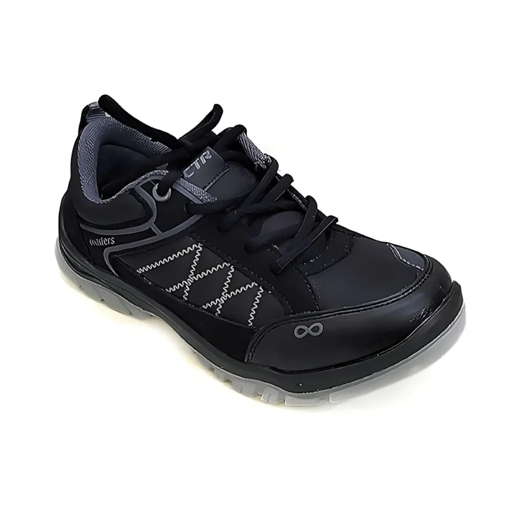 CTR Trek-1 Low Ankle Light Weight Trekking & Hiking Shoes – Black Edition - Image 4