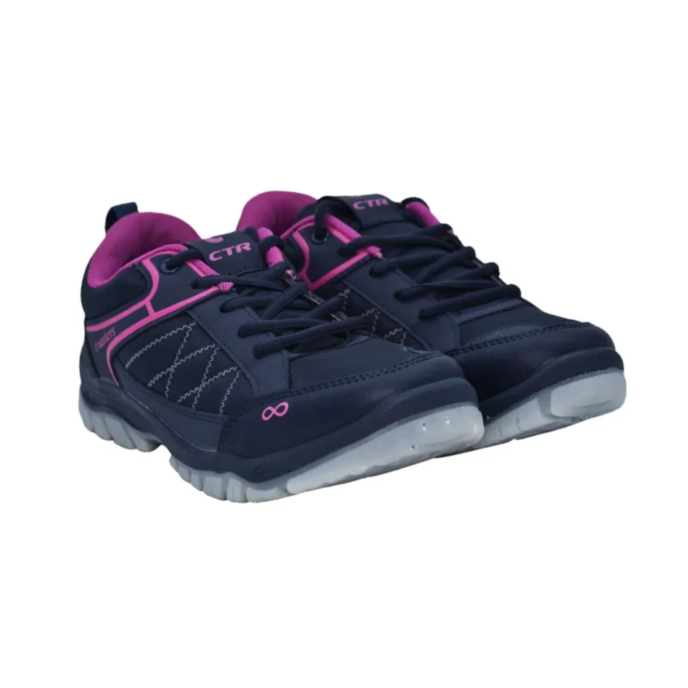 CTR Trek-1 Low Ankle Light Weight Trekking and Hiking Shoes - Blue - Image 5