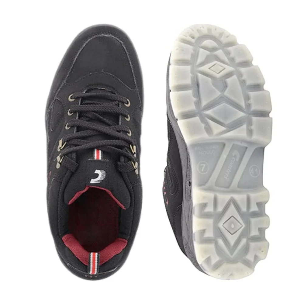 CTR OD-1 Low Ankle Trekking and Hiking Shoes - Anti Skid & Slip Resistant - Black - Image 2
