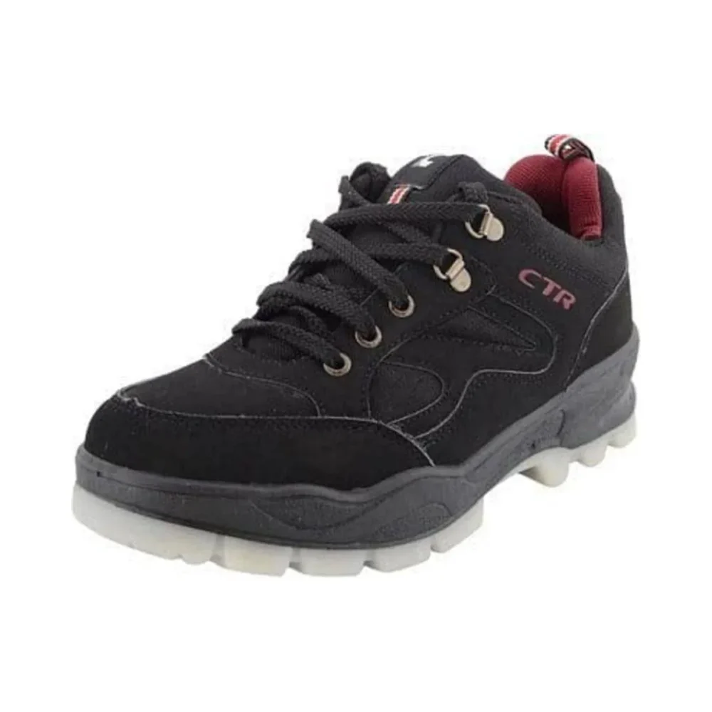 CTR OD-1 Low Ankle Trekking and Hiking Shoes - Anti Skid & Slip Resistant - Black - Image 4