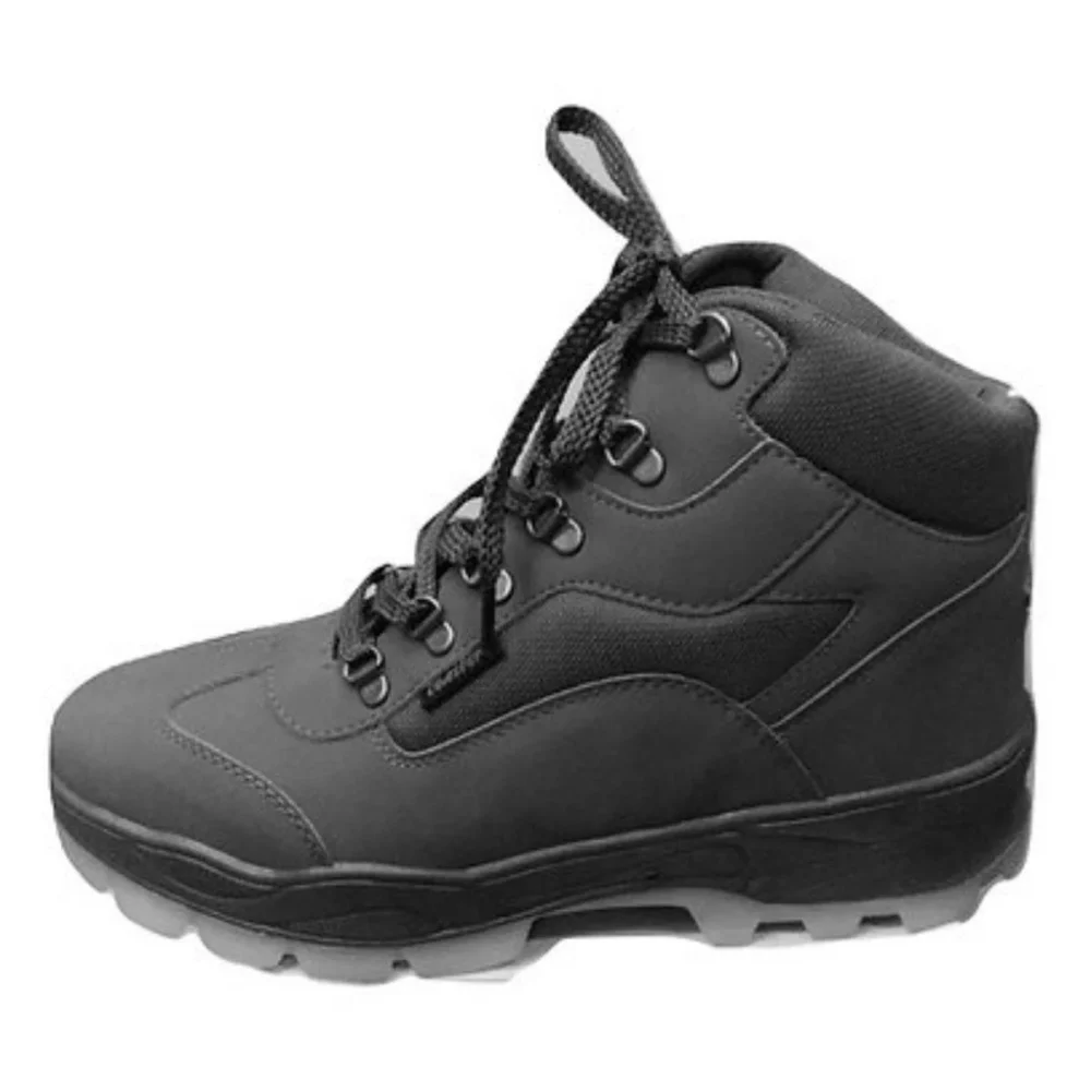 CTR OD-4 High Ankle Trekking and Hiking Shoes - Anti-skid Slip-resistant Mountain Boots - Black - Image 2
