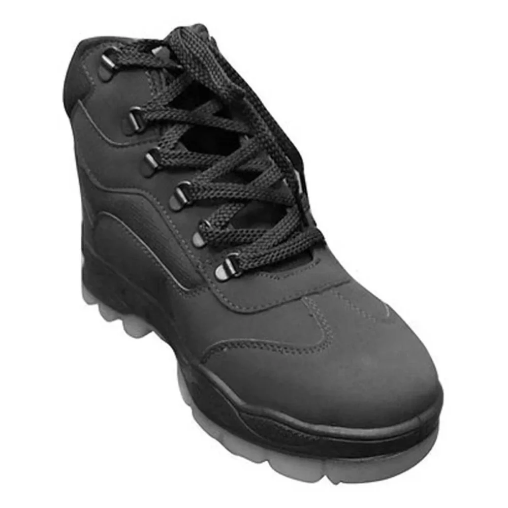 CTR OD-4 High Ankle Trekking and Hiking Shoes - Anti-skid Slip-resistant Mountain Boots - Black - Image 4