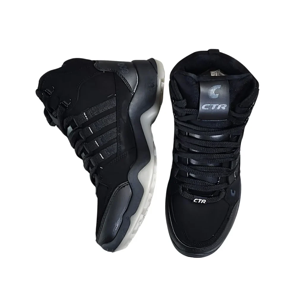 CTR Rub-600 Black Ankle Trekking and Hiking Shoes - Image 3