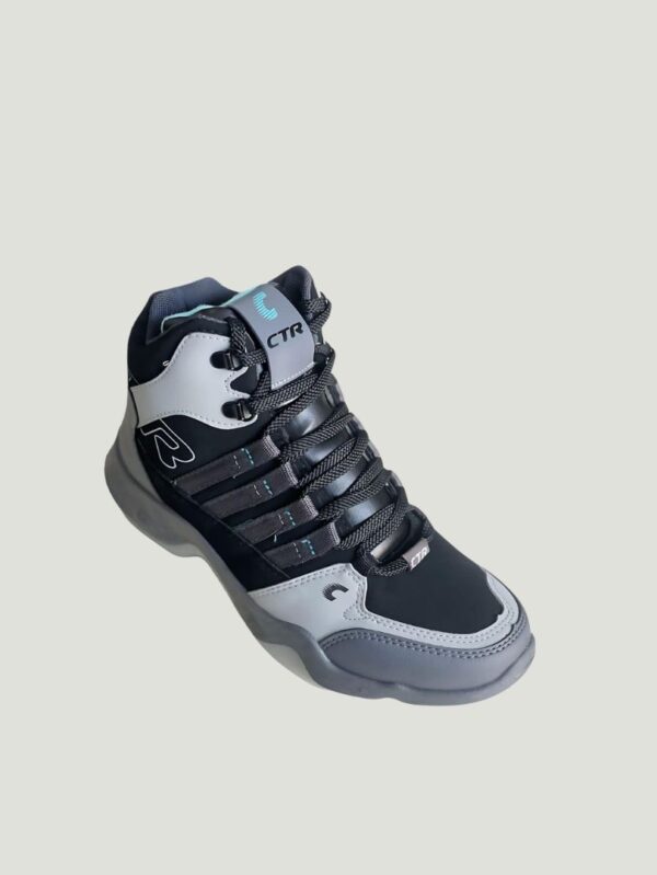 CTR Rub-600 Black Grey High Ankle Trekking and Hiking Shoes