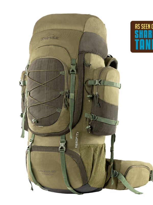 Tripole Walker Pro 80L Trekking Backpack for Hiking & Travel – Olive Green