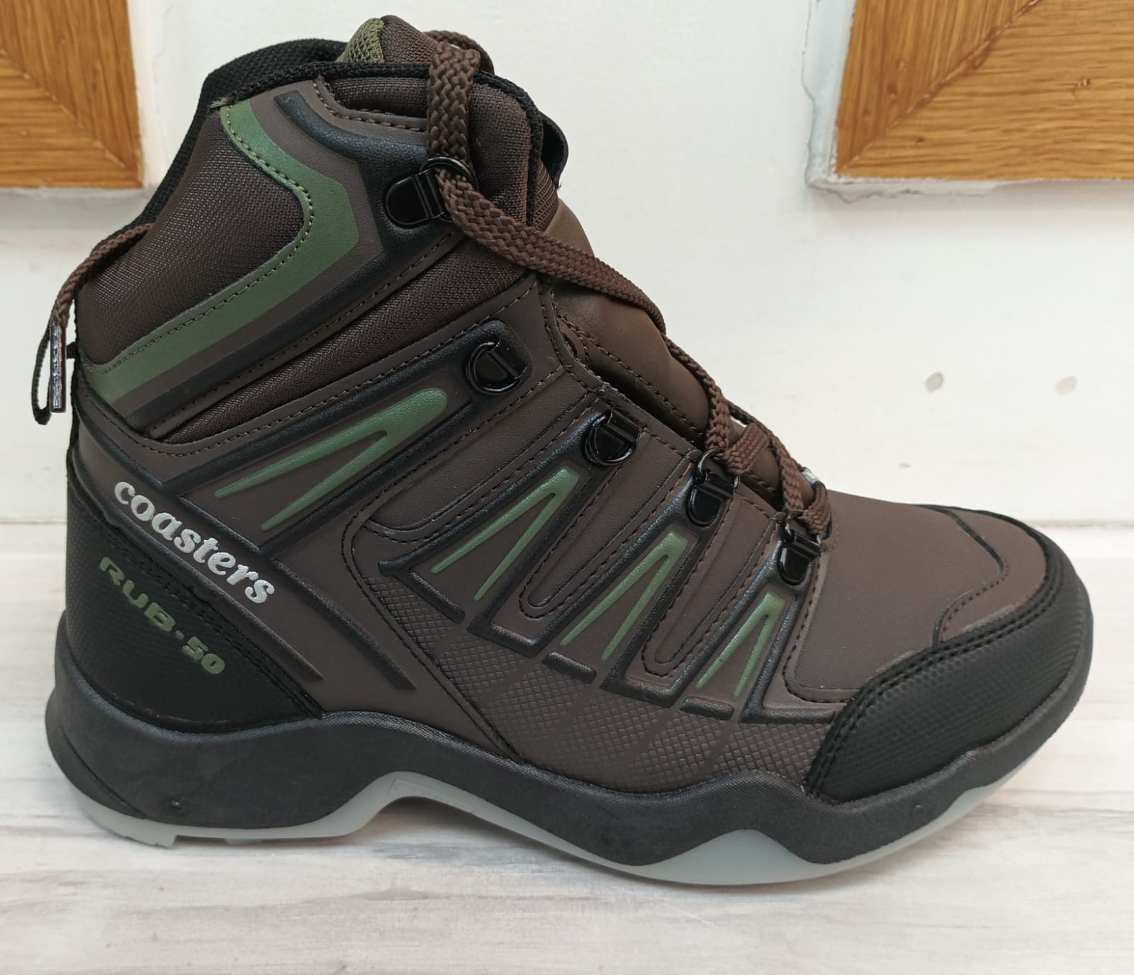 CTR RUB-50 Brown High Ankle Trekking Shoes for Hiking and Outdoor Adventure