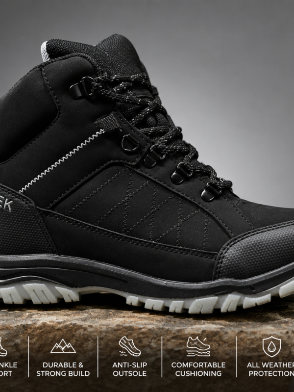CTR Trek-20 Black Trekking Shoes