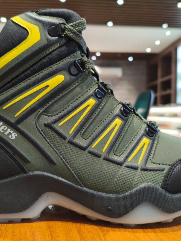 CTR RUB-50 Men's High-Top Trekking Shoes – Olive Green & Yellow